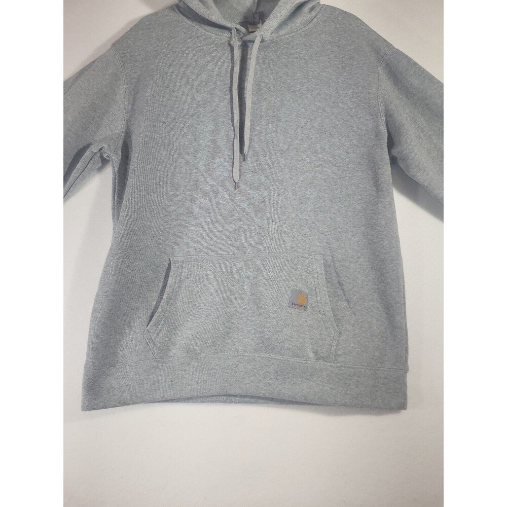Carhartt Men's Gray Midweight Hooded Logo Sweatshirt K288 Size 2XL Hoodie